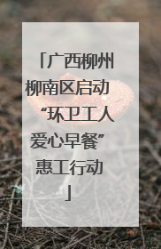 广西柳州柳南区启动“环卫工人爱心早餐” 惠工行动